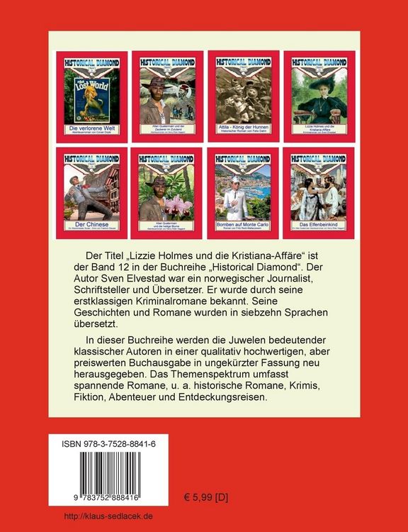 Produktbild: Lizzie Holmes und die Kristiana-Affäre