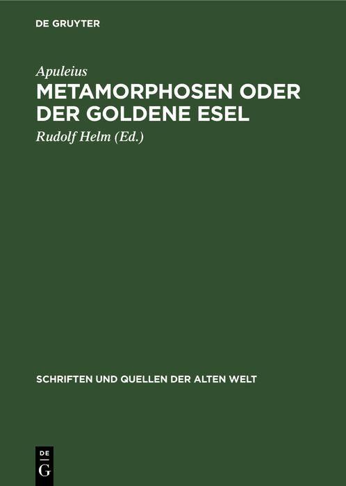 Produktbild: Metamorphosen oder der Goldene Esel