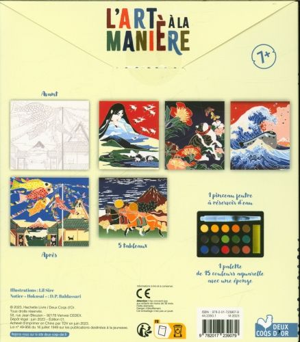 Produktbild: L'art &agrave; la mani&egrave;re hokusai : peinture aquarelle