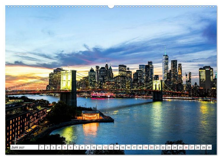 Produktbild: Wundervolles New York (Wandkalender 2027 DIN A2 quer), CALVENDO Monatskalender