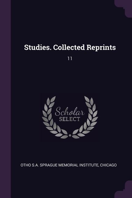 Produktbild: Studies. Collected Reprints