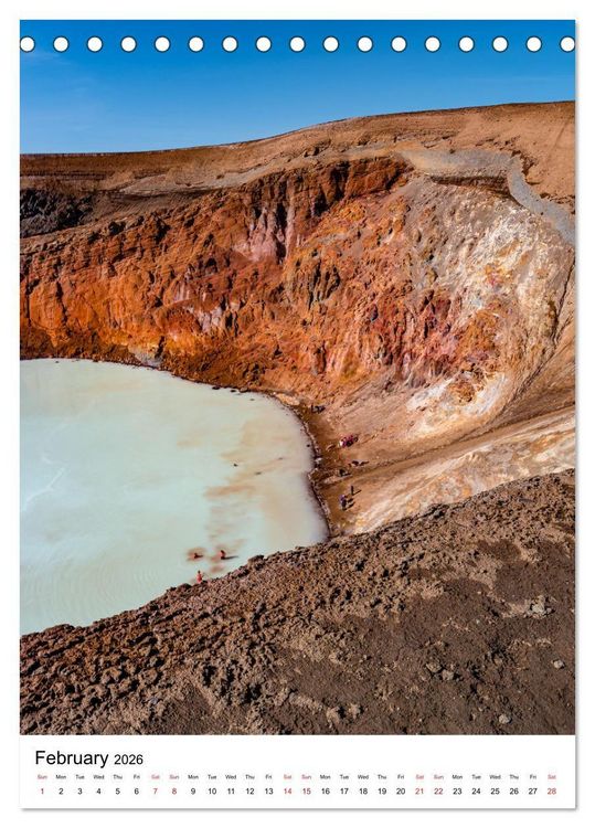 Produktbild: ICELAND, Most Scenic Earth Landscapes, Nature Wonders (Desk Calendar 2026 DIN A5 portrait), CALVENDO 12 Month DeskCalendar