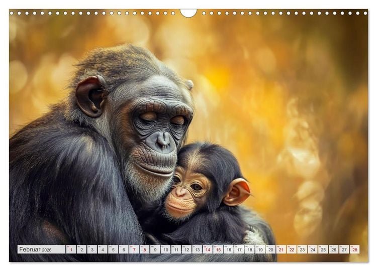 Produktbild: M&uuml;tterherzen im wilden Tierreich (Wandkalender 2026 DIN A3 quer), CALVENDO Monatskalender