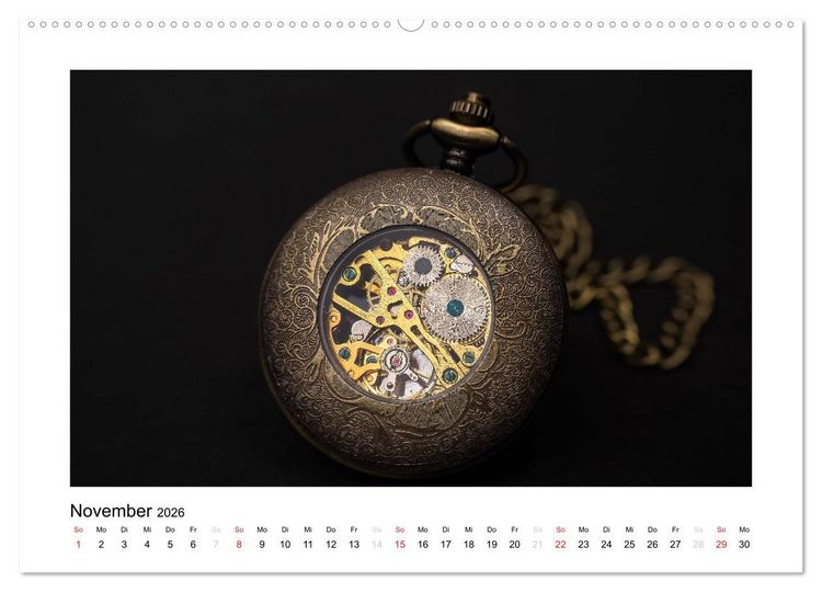 Produktbild: Uhren aus aller Welt (hochwertiger Premium Wandkalender 2026 DIN A2 quer), Kunstdruck in Hochglanz