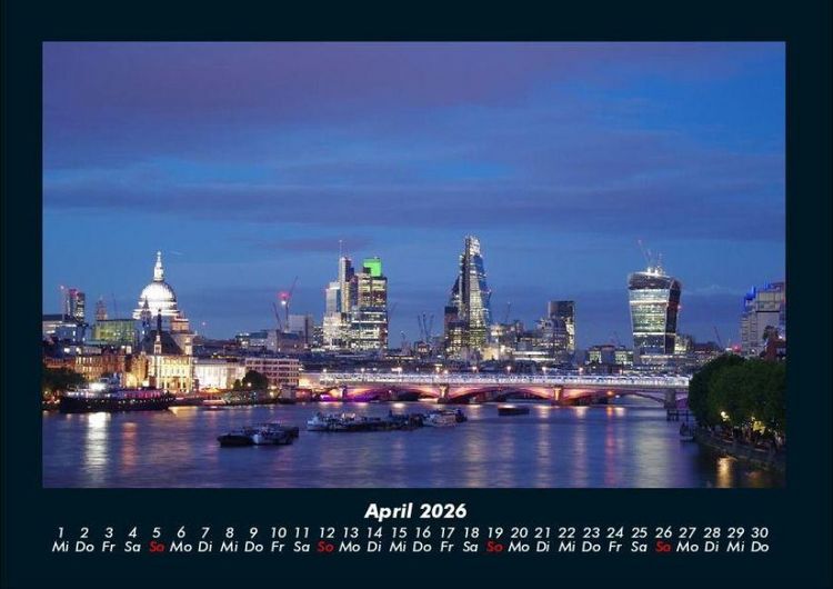 Produktbild: London 2026 Fotokalender DIN A4