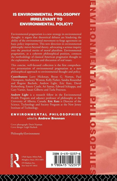 Produktbild: Environmental Pragmatism
