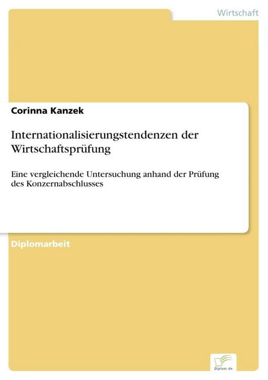 Produktbild: Internationalisierungstendenzen der Wirtschaftspr&uuml;fung