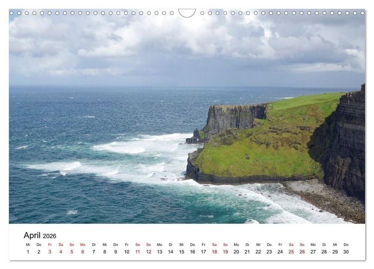 Produktbild: Irland &ndash; Magische Orte zwischen Meer und Geschichte (Wandkalender 2026 DIN A3 quer), CALVENDO Monatskalender