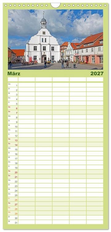 Produktbild: Familienplaner 2027 - Hansest&auml;dte in Norddeutschland mit 5 Spalten (Wandkalender, 21 x 45 cm) CALVENDO