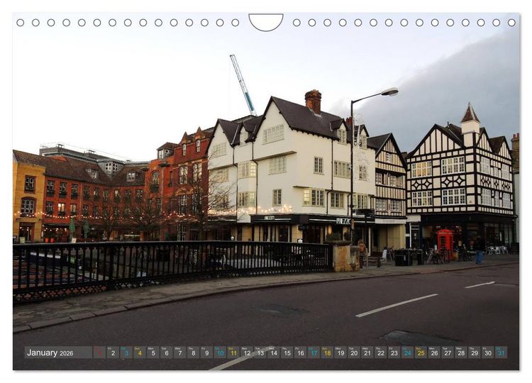 Produktbild: The historic Cambridge (Wall Calendar 2026 DIN A4 landscape), CALVENDO 12 Month Wall Calendar