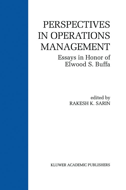 Produktbild: Perspectives in Operations Management
