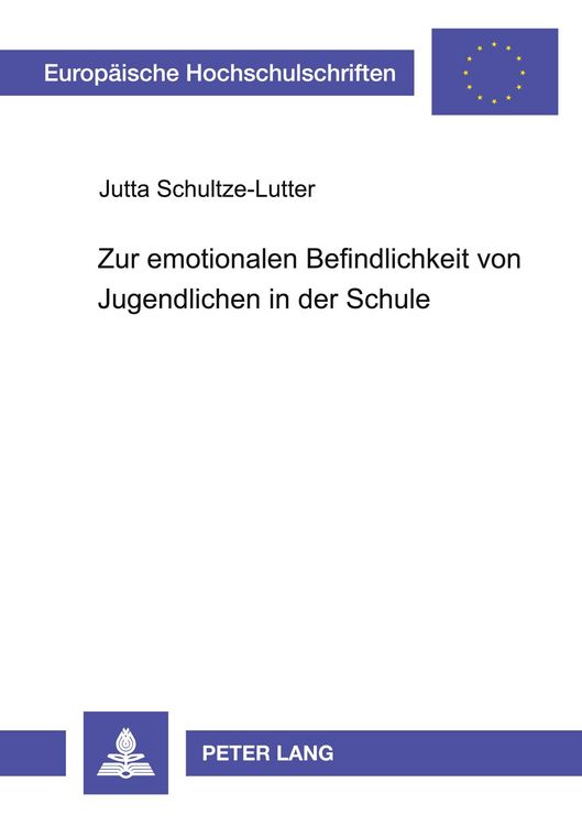 Produktbild: Zur emotionalen Befindlichkeit von Jugendlichen in der Schule
