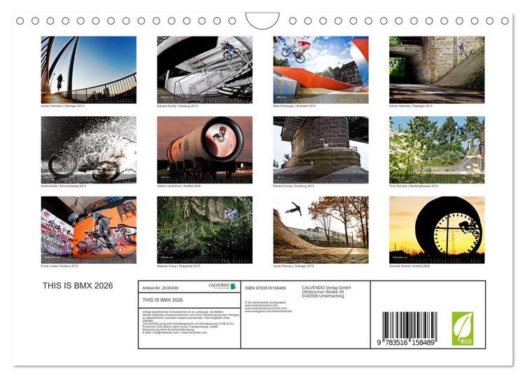 Produktbild: THIS IS BMX 2026 (Wandkalender 2026 DIN A4 quer), CALVENDO Monatskalender