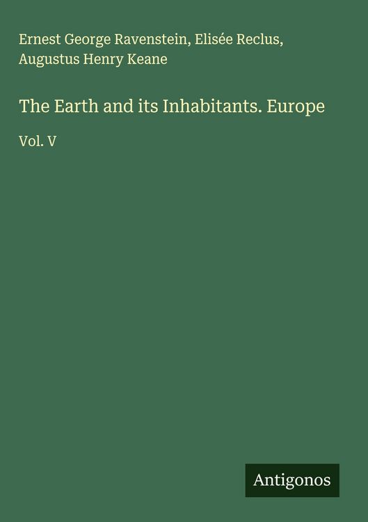 Produktbild: The Earth and its Inhabitants. Europe