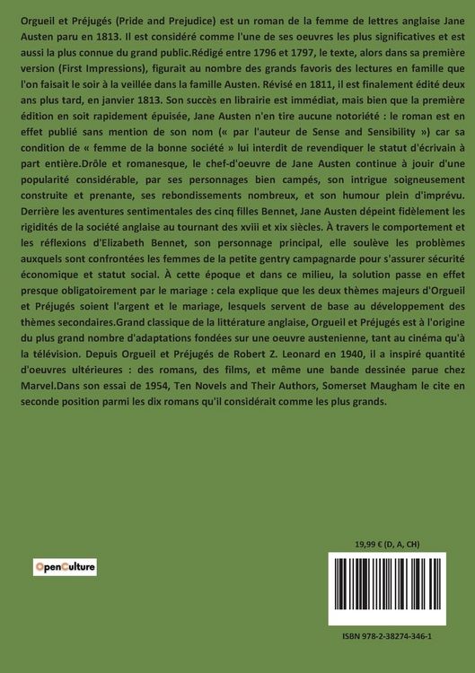 Produktbild: Orgueil et pr&eacute;jug&eacute;s