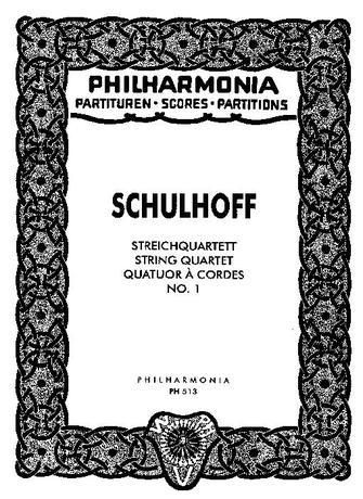 Produktbild: Schulhoff, E: Streichquartett Nr. 1