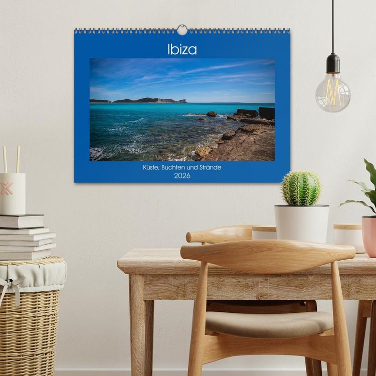 Produktbild: Ibiza K&uuml;ste, Buchten und Str&auml;nde (Wandkalender 2026 DIN A3 quer), CALVENDO Monatskalender