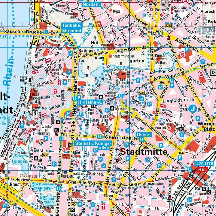 Produktbild: Falk Cityplan D&uuml;sseldorf 1:20.000
