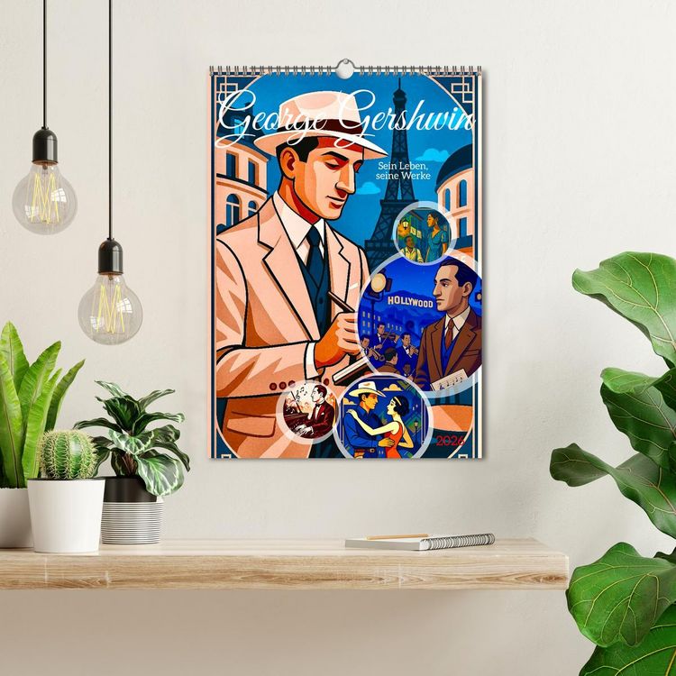 Produktbild: George Gershwin (Wandkalender 2026 DIN A3 hoch), CALVENDO Monatskalender