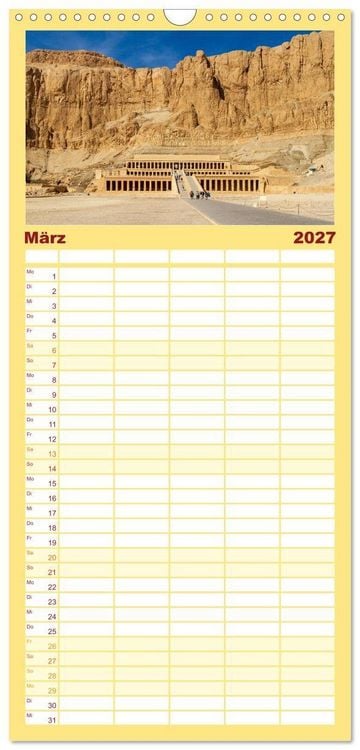 Produktbild: Familienplaner 2027 - Das Erbe der Pharaonen mit 5 Spalten (Wandkalender, 21 x 45 cm) CALVENDO