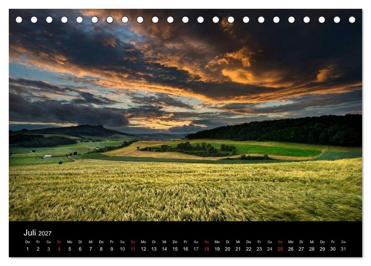 Produktbild: Vulkanlandschaft Hegau 2027 (Tischkalender 2027 DIN A5 quer), CALVENDO Monatskalender