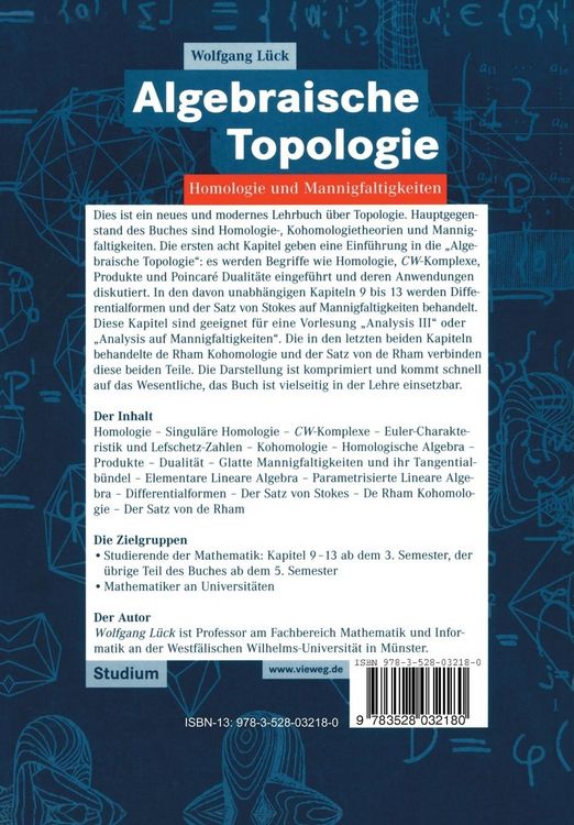 Produktbild: Algebraische Topologie