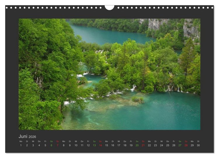 Produktbild: FALLENDE WASSER (Wandkalender 2026 DIN A3 quer), CALVENDO Monatskalender