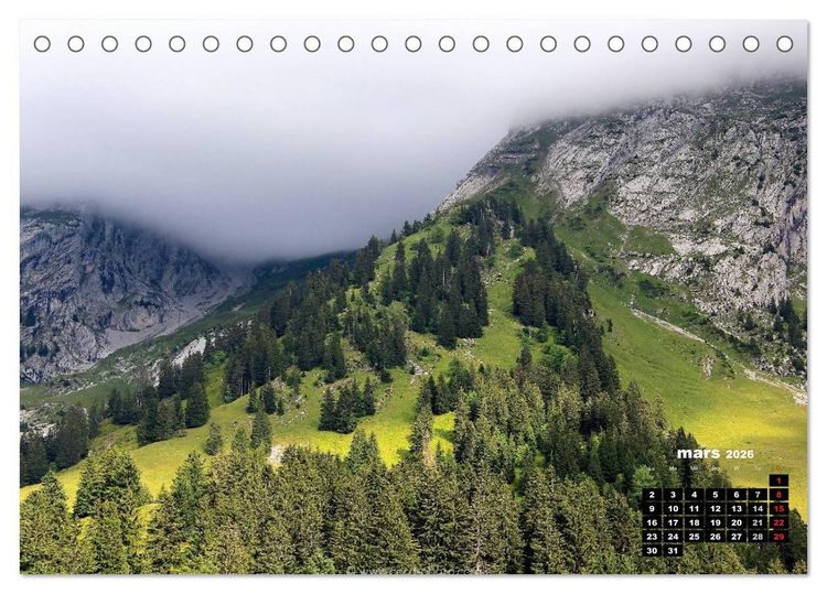 Produktbild: Les paysages de montagne Haute-Savoie (Calendrier de bureau 2026 DIN A5 vertical), CALVENDO calendrier mensuel