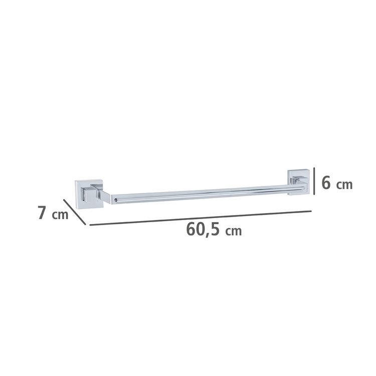 Produktbild: Vacuum-Loc&reg; Badetuchstange Uno Mod. Quadro Edelstahl, Befestigen ohne bohren