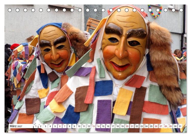 Produktbild: Fasnet in Oberschwaben und auf der Alb (Tischkalender 2027 DIN A5 quer), CALVENDO Monatskalender