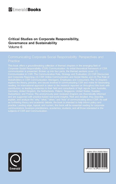 Produktbild: Communicating Corporate Social Responsibility
