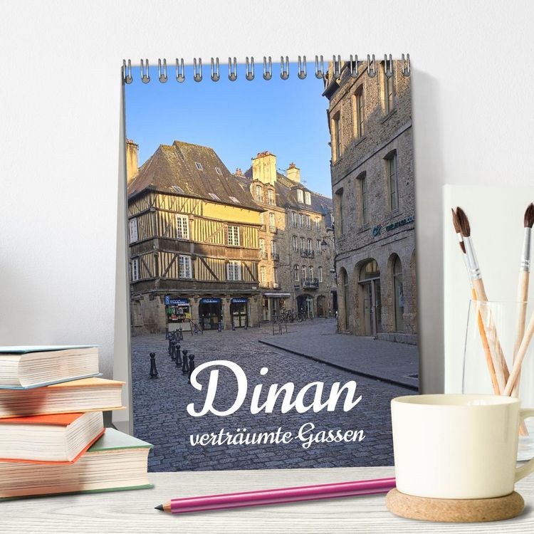 Produktbild: Dinan, die mittelalterliche Perle in der Bretagne (Tischkalender 2026 DIN A5 hoch), CALVENDO Monatskalender
