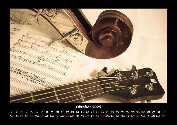 Produktbild: Musik 2025 Fotokalender DIN A3