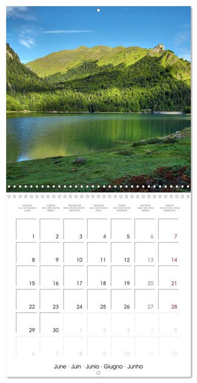 Produktbild: Deux &eacute;t&eacute;s en Vall&eacute;e d'Ossau (Calendrier mural carr&eacute; 2026 30x30 cm) Calendrier double avec une page pour vos prises de notes
