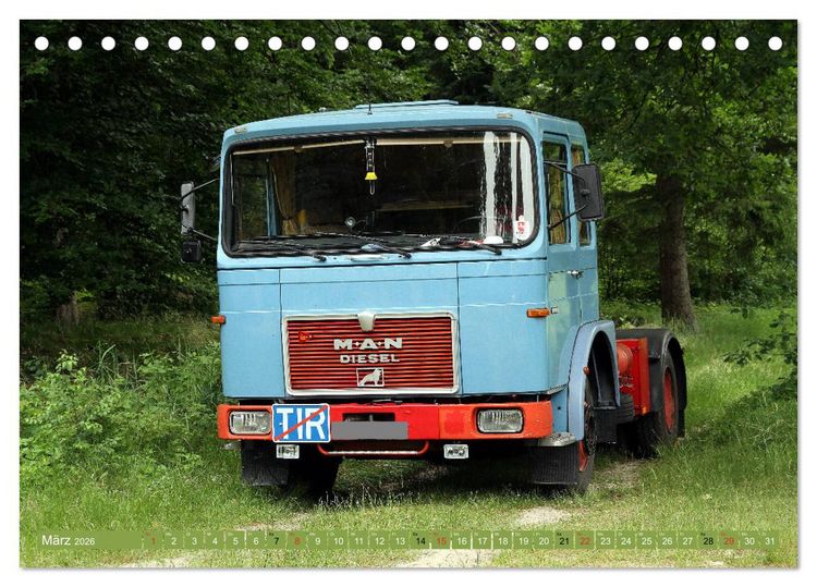 Produktbild: Historische Nutzfahrzeuge (Tischkalender 2026 DIN A5 quer), CALVENDO Monatskalender