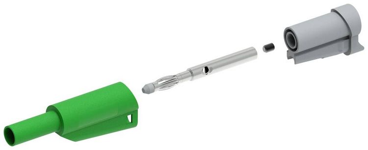 Produktbild: Electro PJP 1076-CD1-V Laborstecker Stecker, gerade Stift-&Oslash;: 4mm Gr&uuml;n 1St.