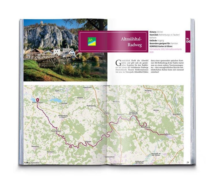 Produktbild: KOMPASS Radfernwege quer durch Deutschland