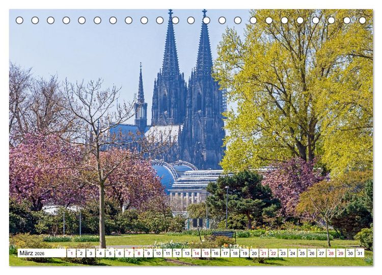 Produktbild: K&ouml;ln - Facetten einer Stadt (Tischkalender 2026 DIN A5 quer), CALVENDO Monatskalender