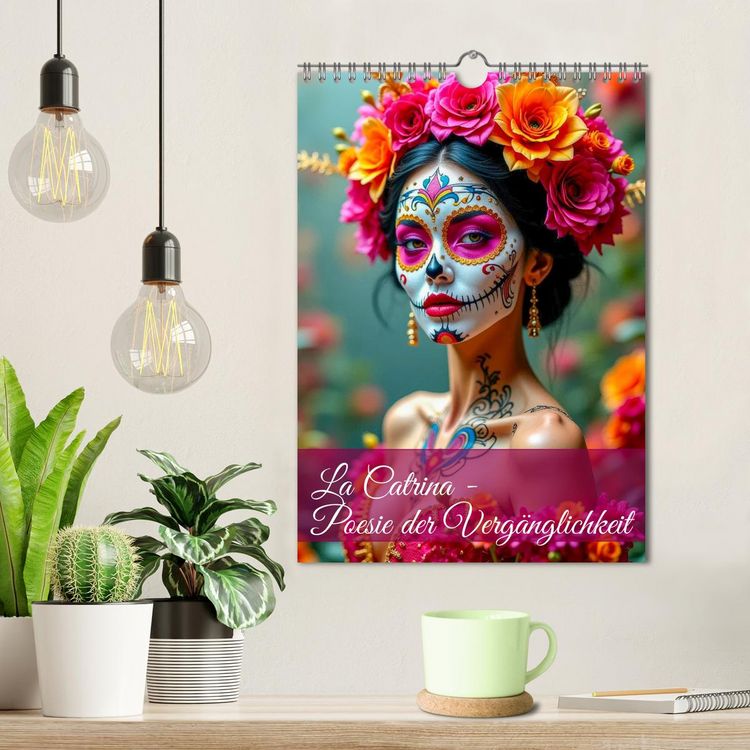 Produktbild: La Catrina - Poesie der Verg&auml;nglichkeit (Wandkalender 2026 DIN A4 hoch), CALVENDO Monatskalender