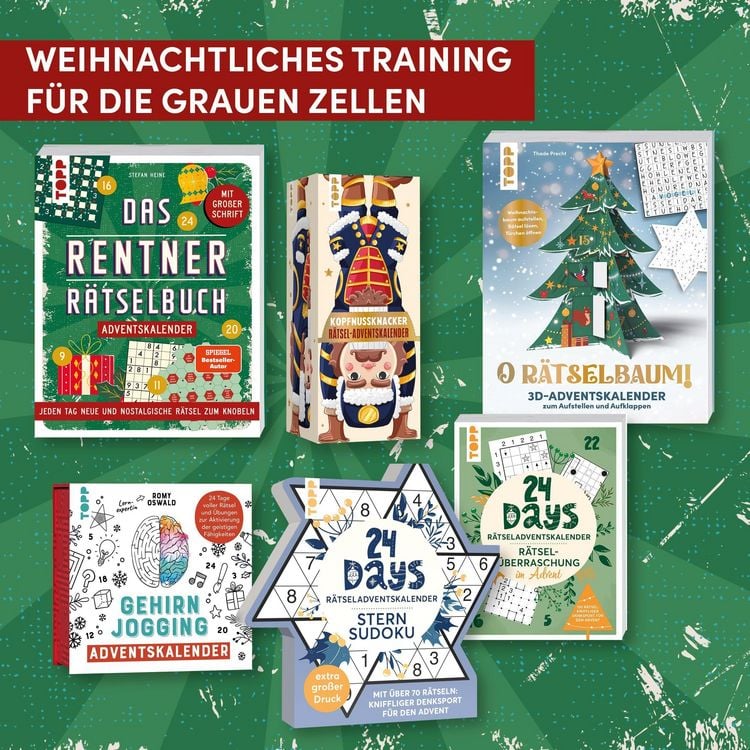 Produktbild: Das Rentner-R&auml;tselbuch &ndash; Adventskalender