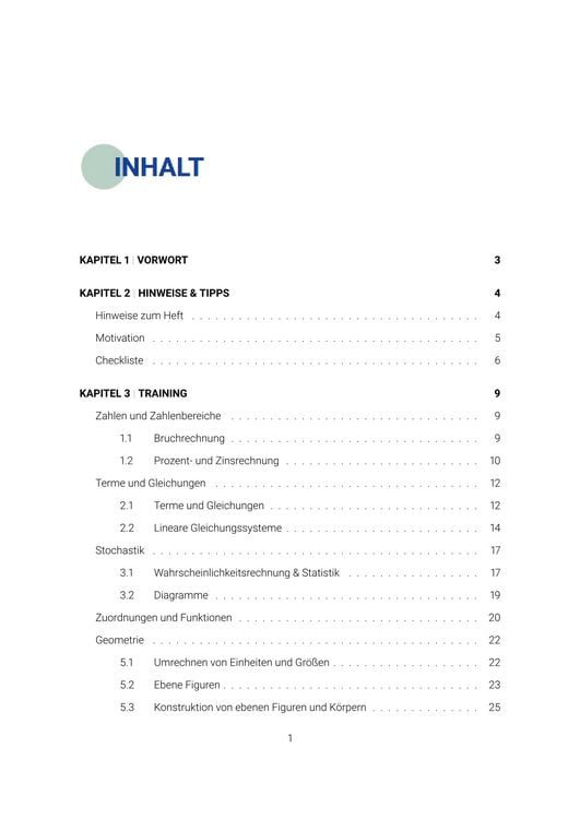 Produktbild: Pr&uuml;fungsheft & Training &ndash; 2026 Mathematik Hauptschule &ndash; Th&uuml;ringen &ndash; Original-Pr&uuml;fungen und L&ouml;sungen
