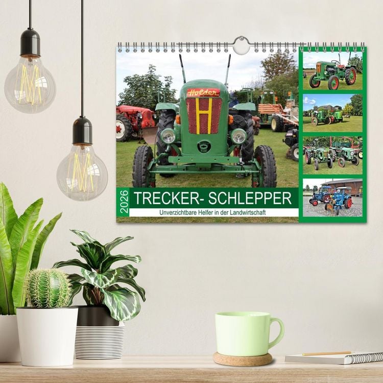 Produktbild: TRECKER-SCHLEPPER. Unverzichtbare Helfer in der Landwirtschaft (Wandkalender 2026 DIN A4 quer), CALVENDO Monatskalender