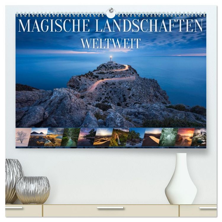 Produktbild: Magische Landschaften Weltweit (hochwertiger Premium Wandkalender 2026 DIN A2 quer), Kunstdruck in Hochglanz