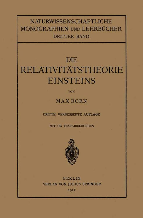 Produktbild: Die Relativit&auml;tstheorie Einsteins und Ihre Physikalischen Grundlagen