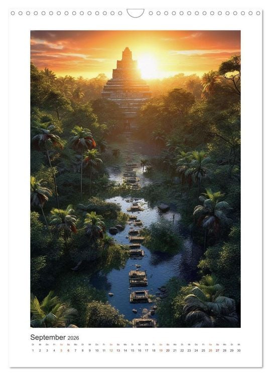Produktbild: Legenden der Maya (Wandkalender 2026 DIN A3 hoch), CALVENDO Monatskalender