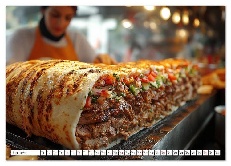 Produktbild: D&ouml;ner macht sch&ouml;ner, t&uuml;rkischer Geschmack von deinem D&ouml;nermann (Wandkalender 2026 DIN A4 quer), CALVENDO Monatskalender