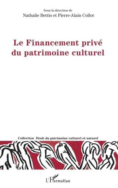 Produktbild: Le Financement prive du patrimoine culturel