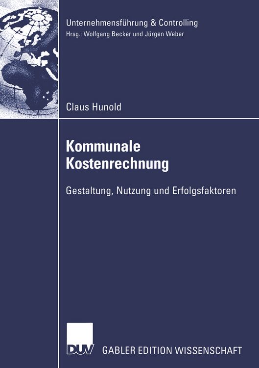 Produktbild: Kommunale Kostenrechnung