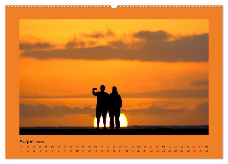 Produktbild: Den Sonnenuntergang gemeinsam genie&szlig;en (Wandkalender 2026 DIN A2 quer), CALVENDO Monatskalender
