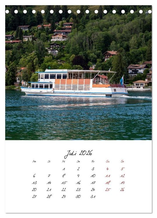Produktbild: Tegernsee - Im Herz der Natur (Tischkalender 2026 DIN A5 hoch), CALVENDO Monatskalender
